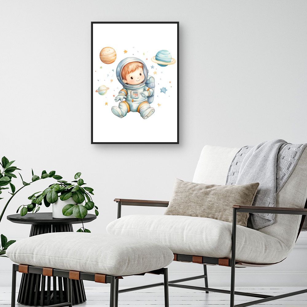 Tableau 'Petit astronaute rêveur'