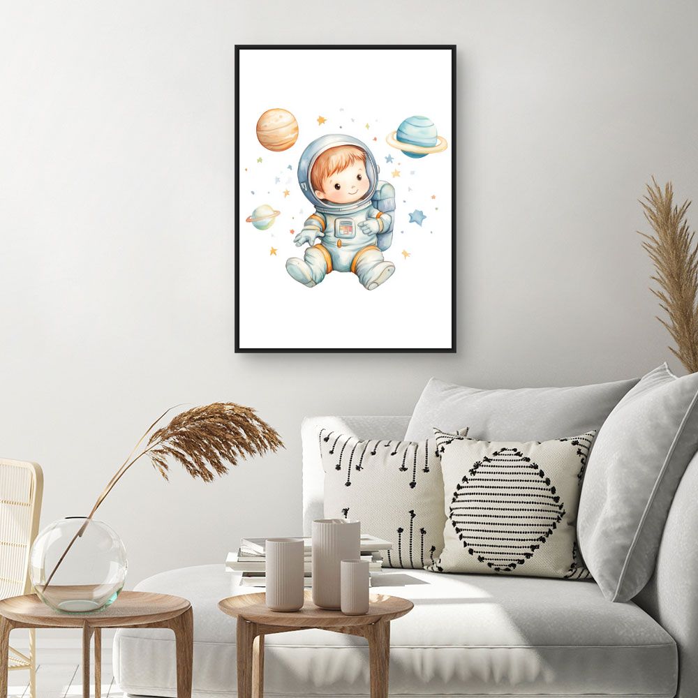 Tableau 'Petit astronaute rêveur'