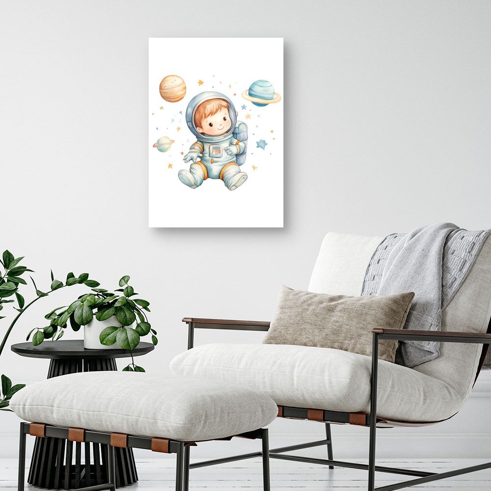 Tableau 'Petit astronaute rêveur'