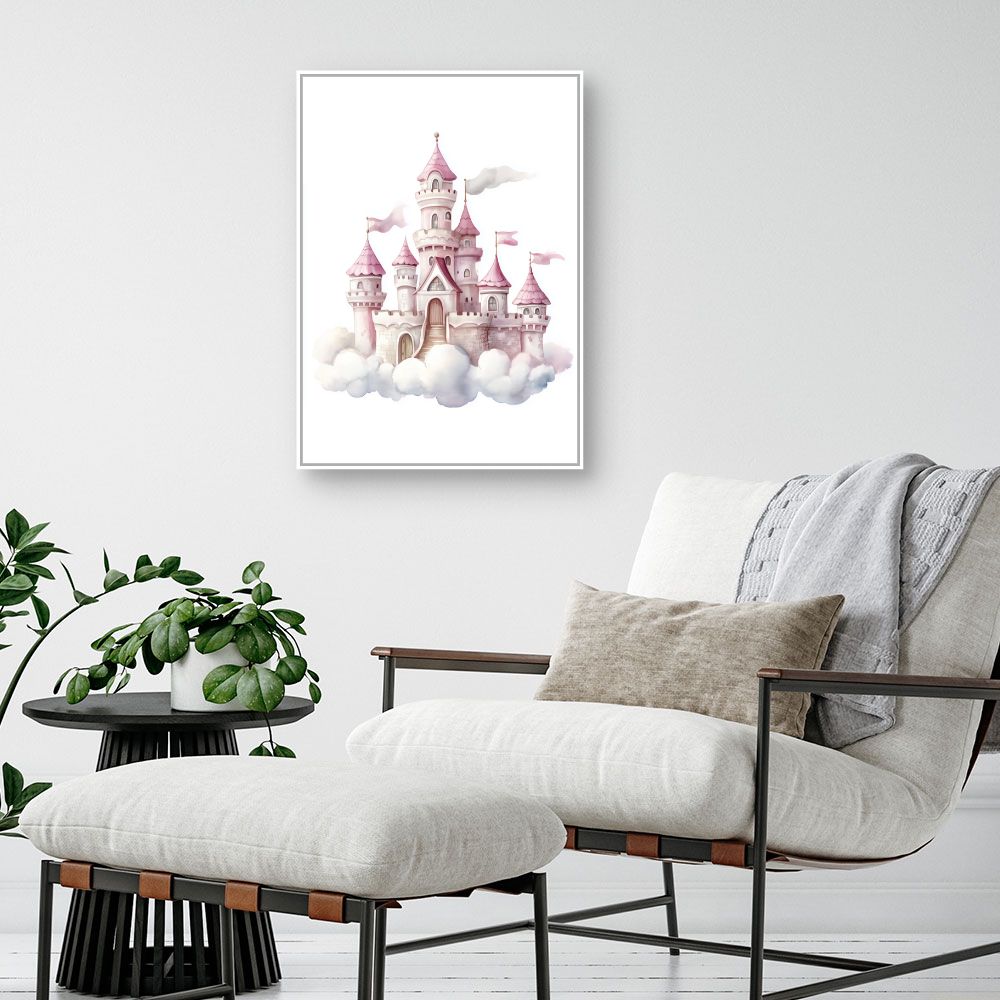 Tableau imprimé pour enfants 'Château de rêve'