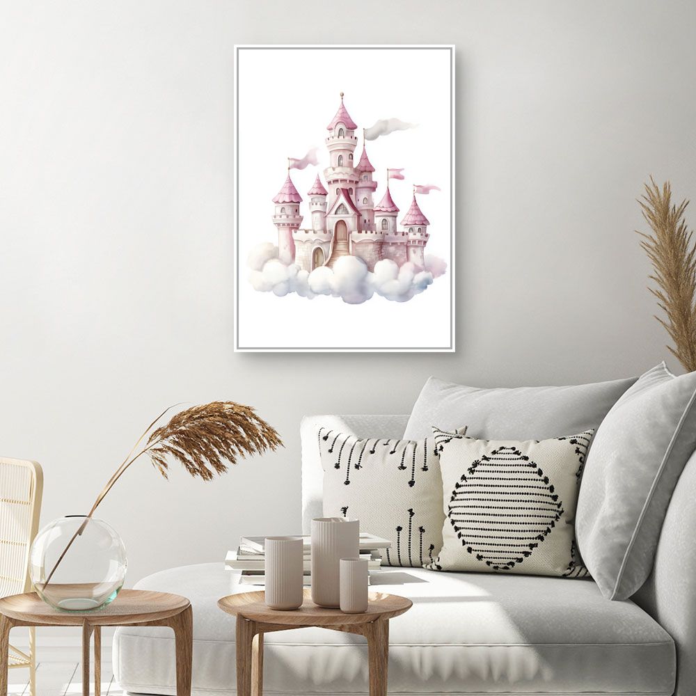 Tableau imprimé pour enfants 'Château de rêve'