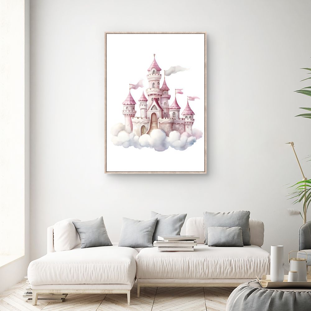 Tableau imprimé pour enfants 'Château de rêve'