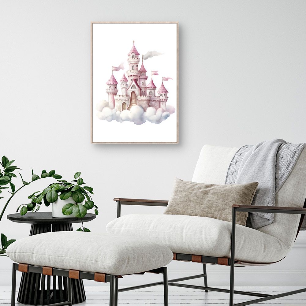 Tableau imprimé pour enfants 'Château de rêve'