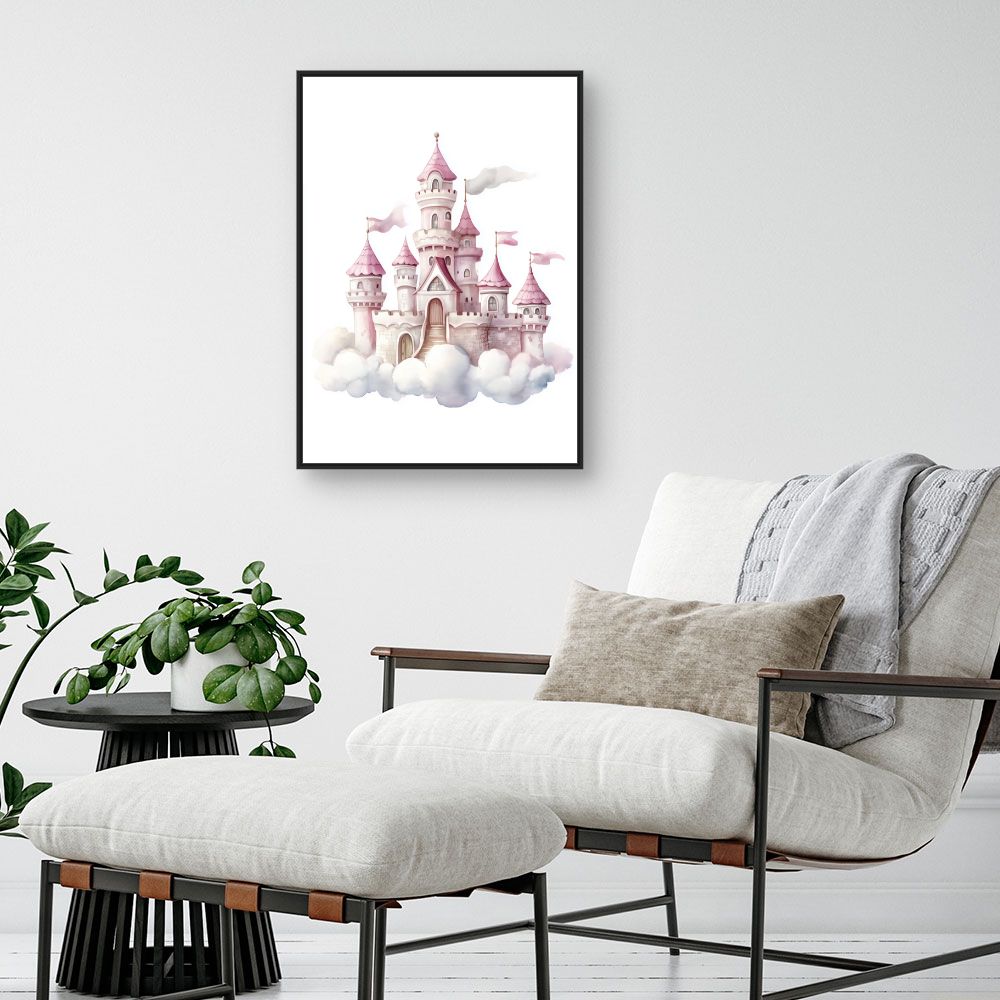 Tableau imprimé pour enfants 'Château de rêve'
