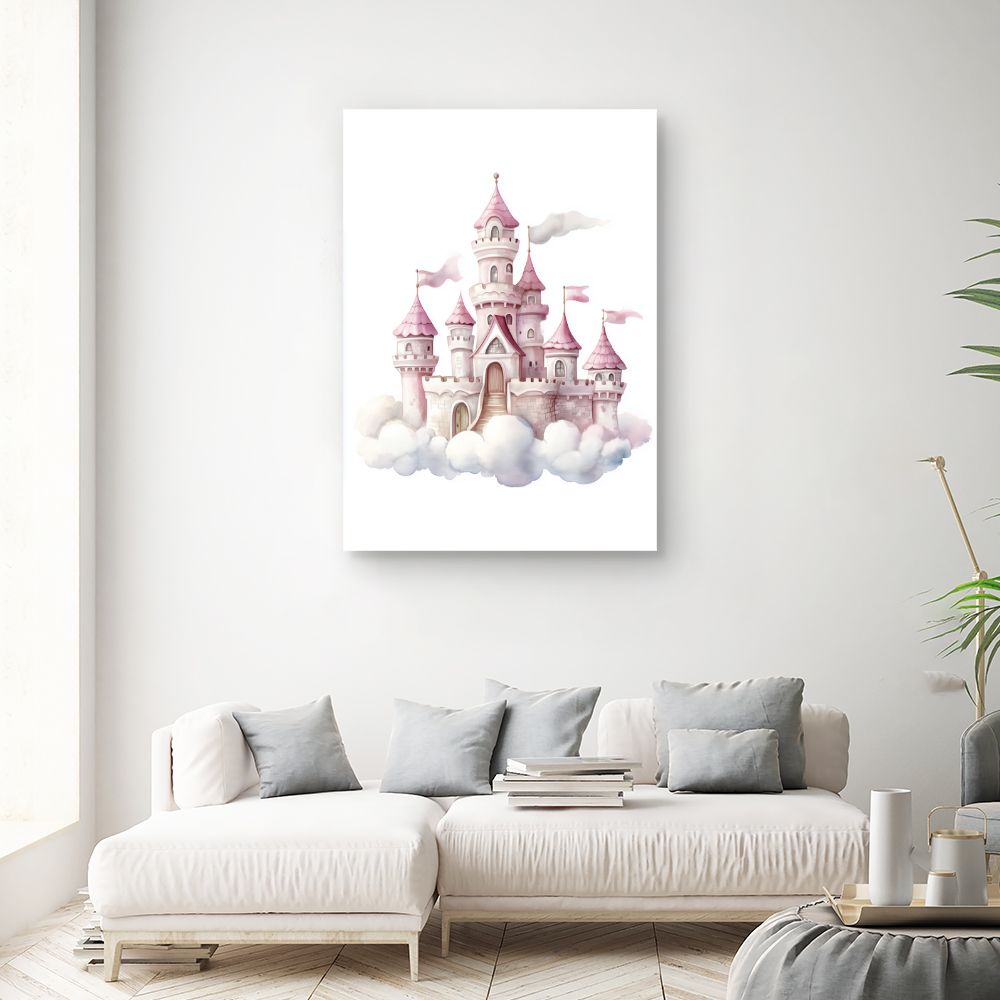 Tableau imprimé pour enfants 'Château de rêve'