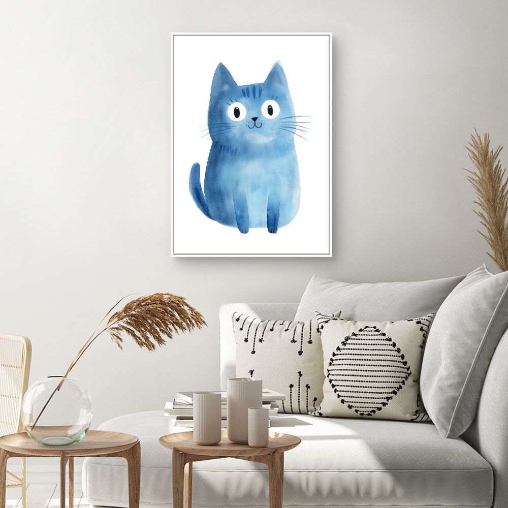 Tableau imprimé pour enfants 'Chaton joyeux'