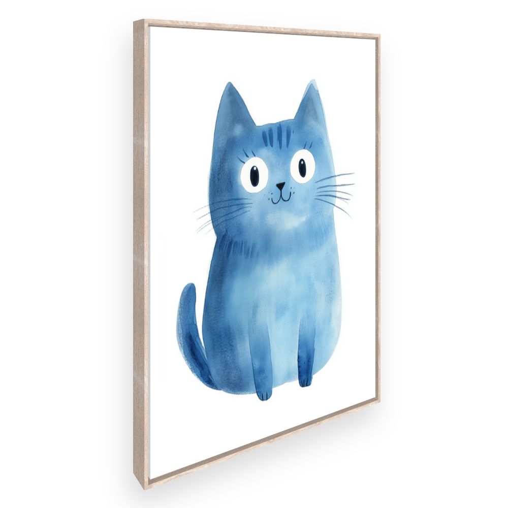 Tableau imprimé pour enfants 'Chaton joyeux'