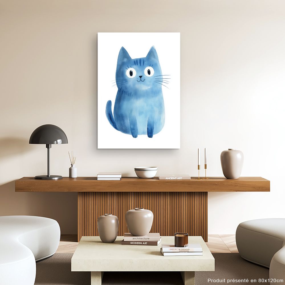Tableau imprimé pour enfants 'Chaton joyeux'