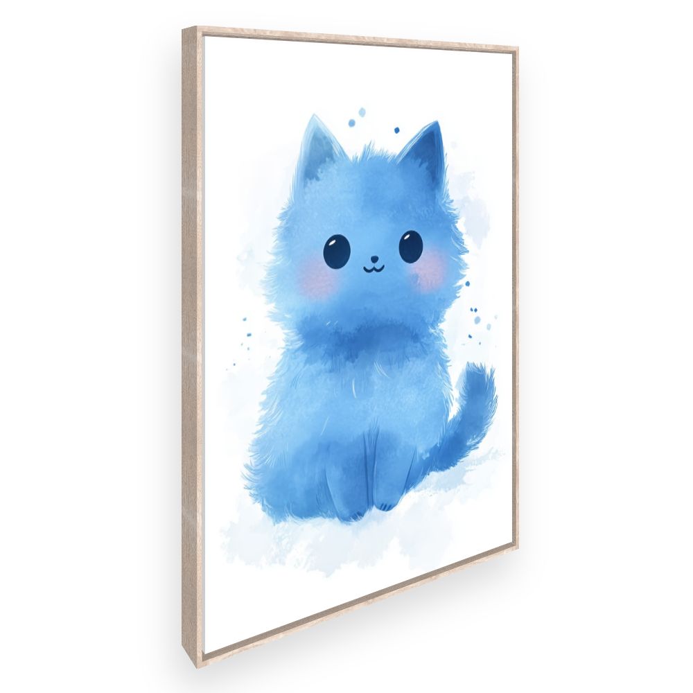Tableau imprimé pour enfants 'Chaton douillet'