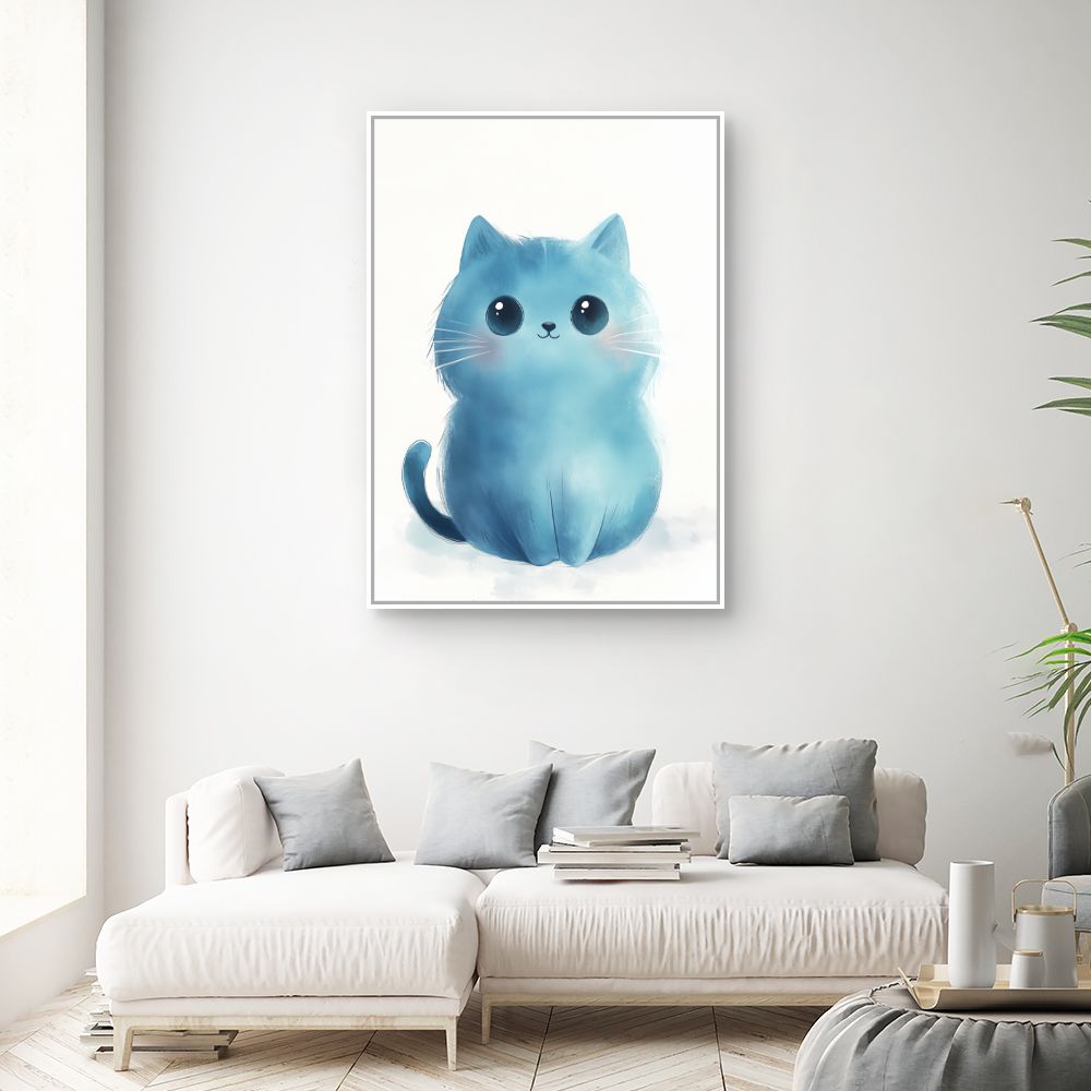 Tableau imprimé pour enfants 'Chat mignon'