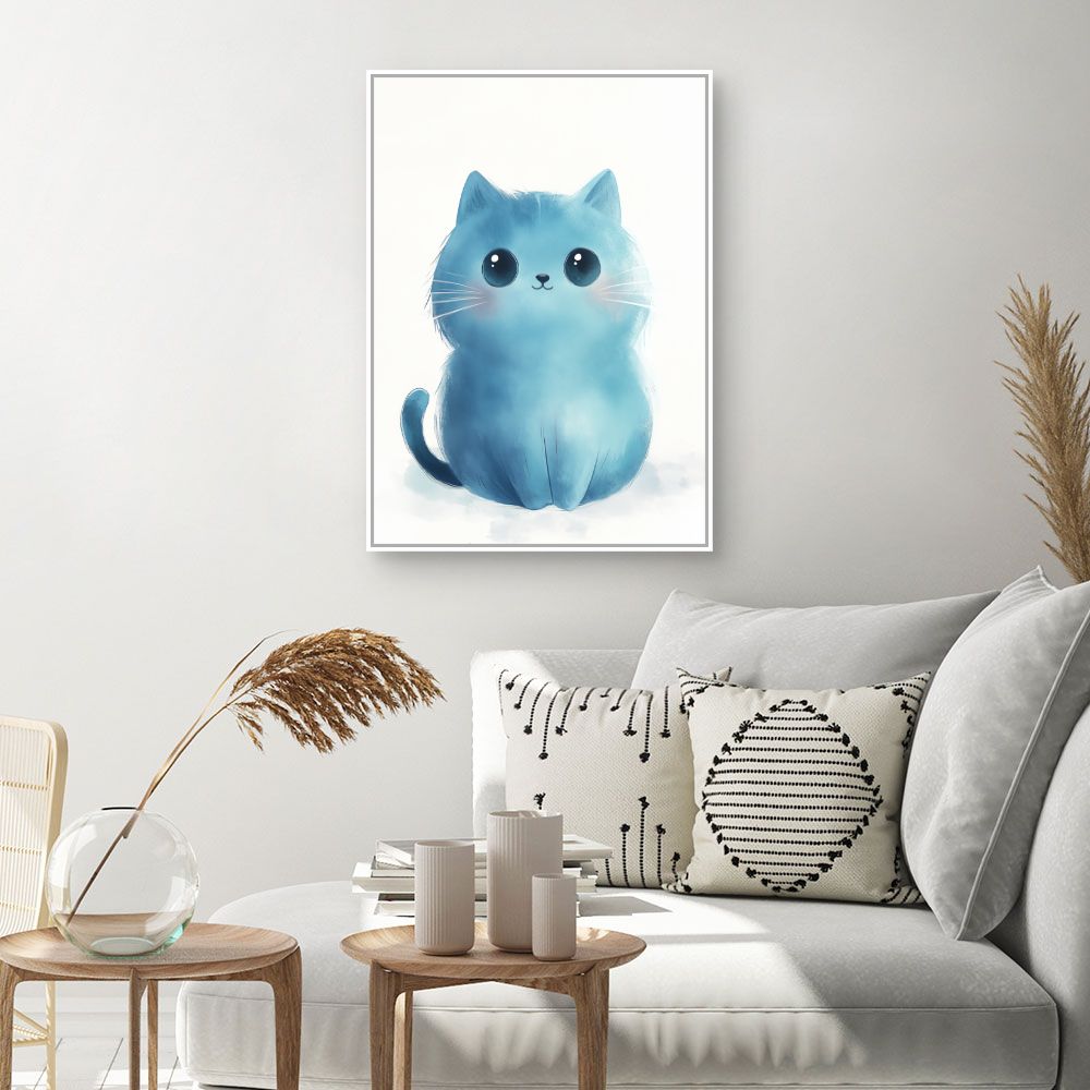 Tableau imprimé pour enfants 'Chat mignon'