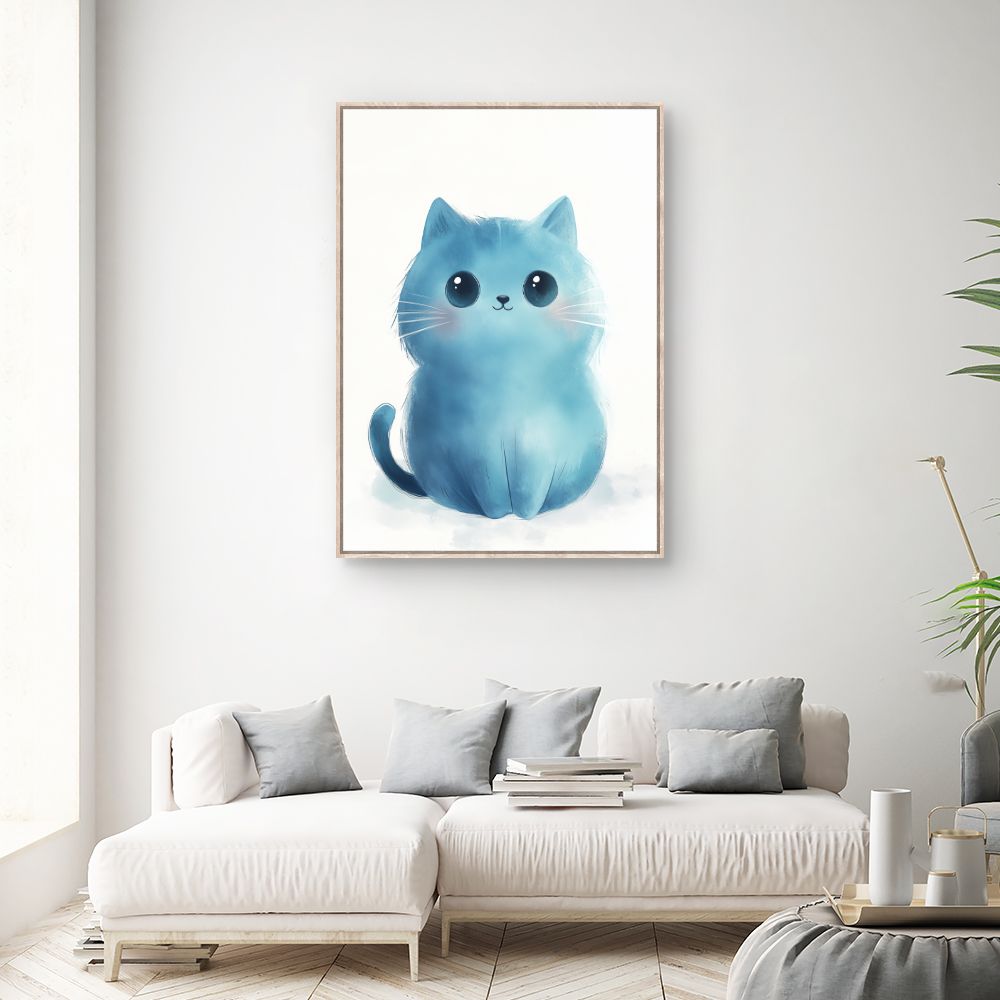 Tableau imprimé pour enfants 'Chat mignon'