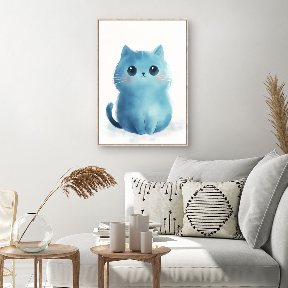 Tableau imprimé pour enfants 'Chat mignon'