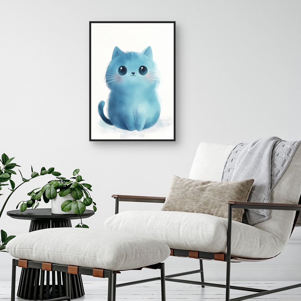 Tableau imprimé pour enfants 'Chat mignon'