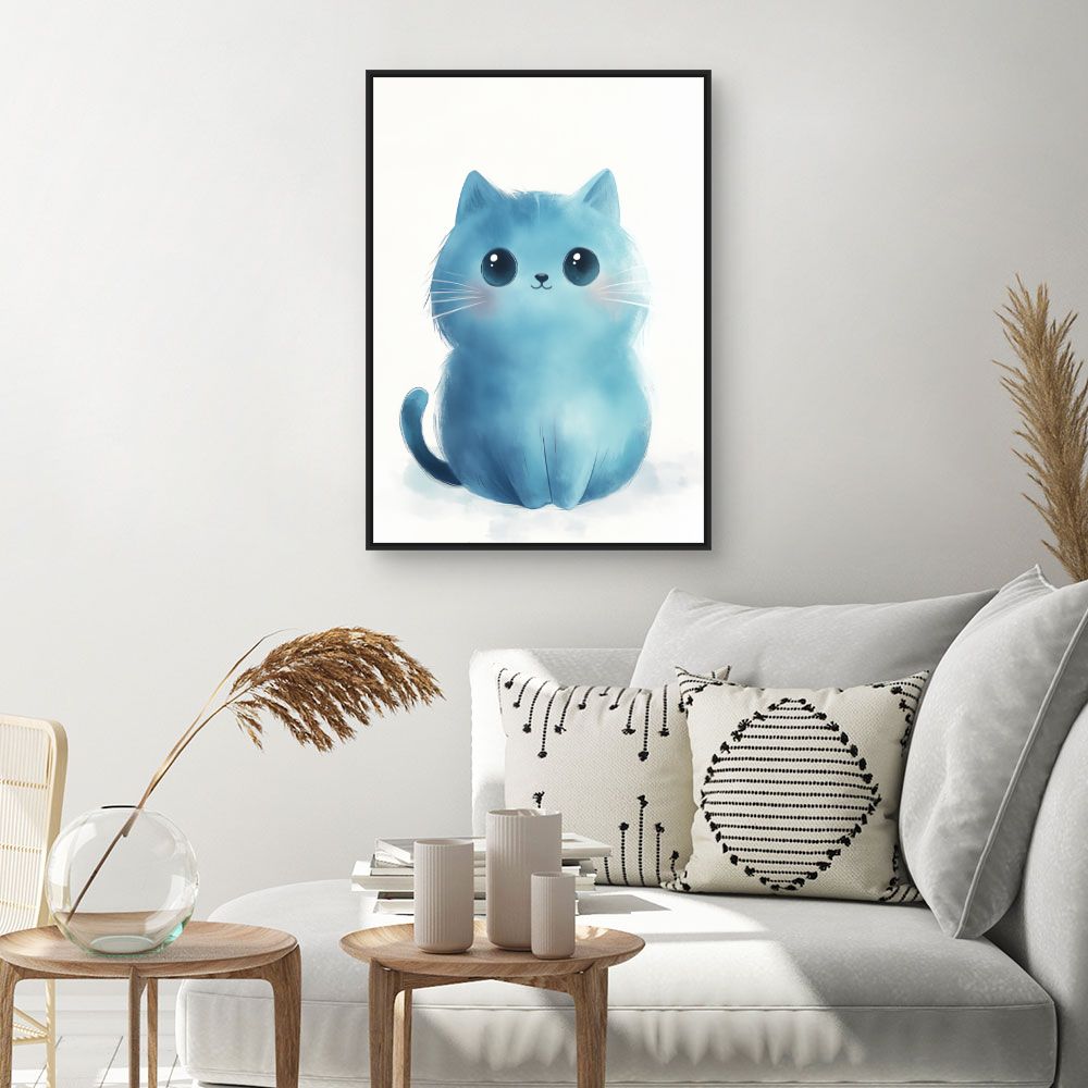 Tableau imprimé pour enfants 'Chat mignon'