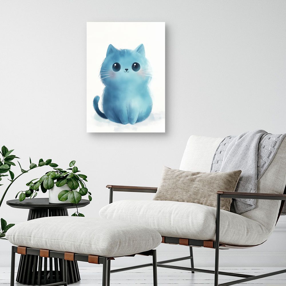 Tableau imprimé pour enfants 'Chat mignon'