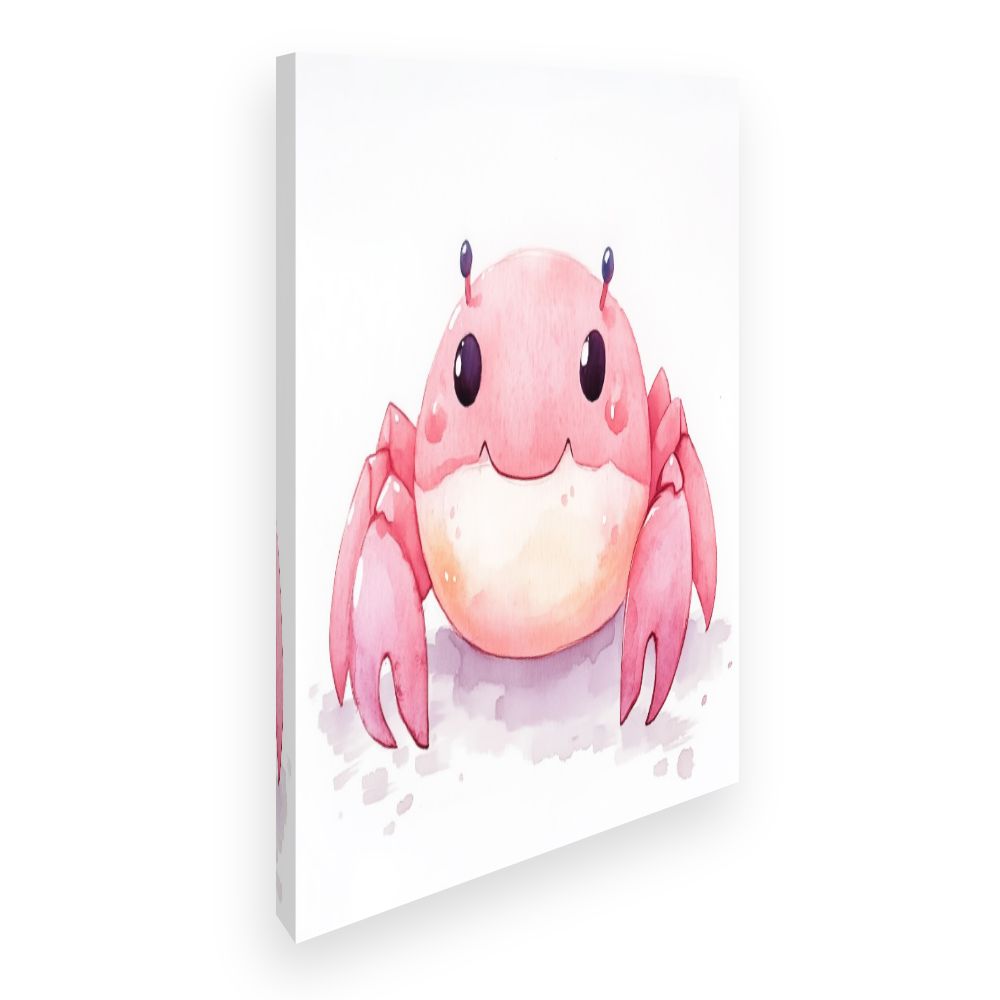 Tableau imprimé pour enfants 'Crabe souriant'