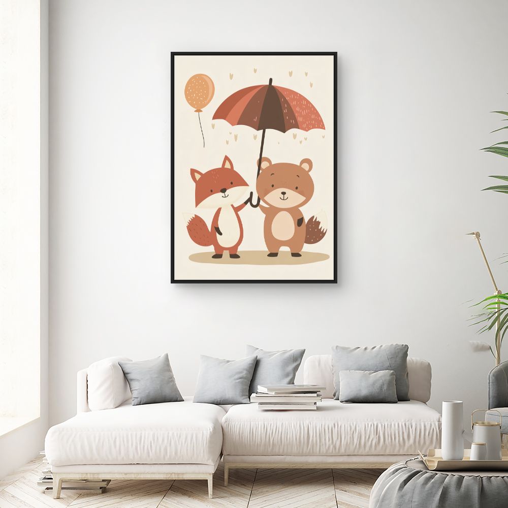 Tableau 'Amitié animalière'