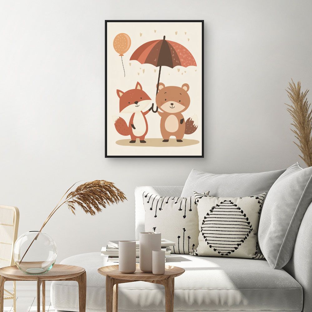 Tableau 'Amitié animalière'