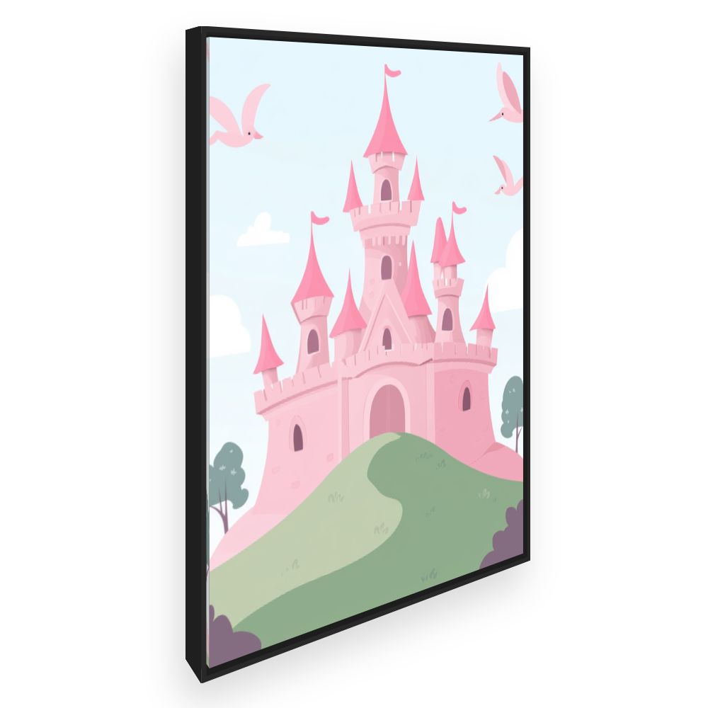 Tableau imprimé pour enfants 'Château féerique'