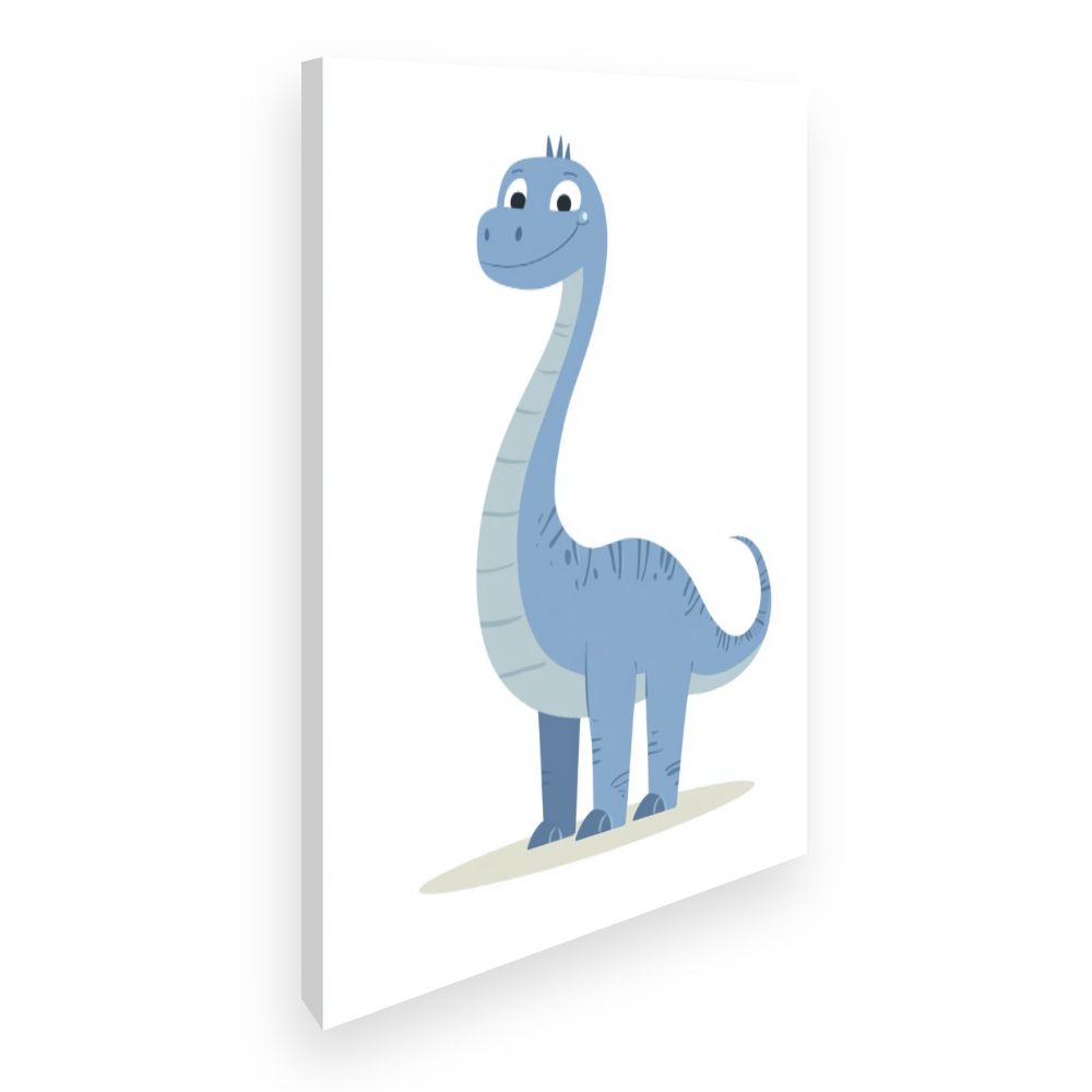 Tableau imprimé pour enfants 'Dinosaure joyeux'