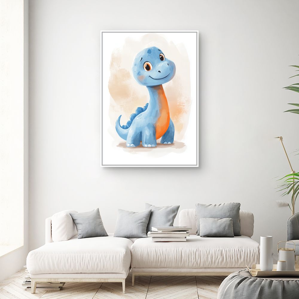 Tableau imprimé pour enfants 'Dino adorable'