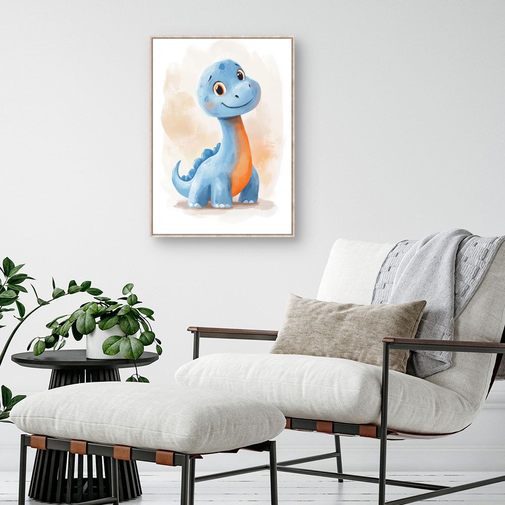 Tableau imprimé pour enfants 'Dino adorable'