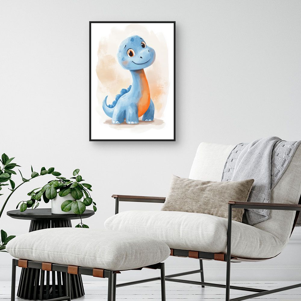 Tableau imprimé pour enfants 'Dino adorable'
