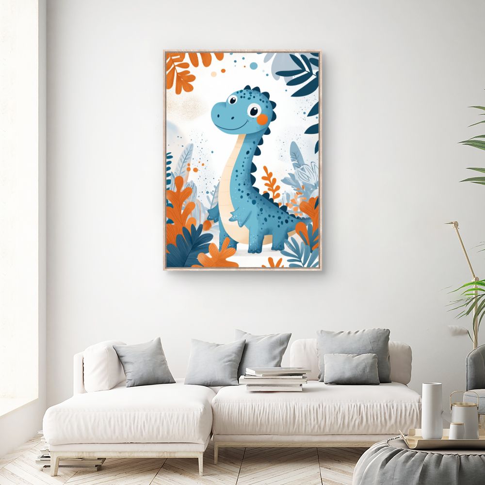 Tableau 'Dinosaure joyeux'