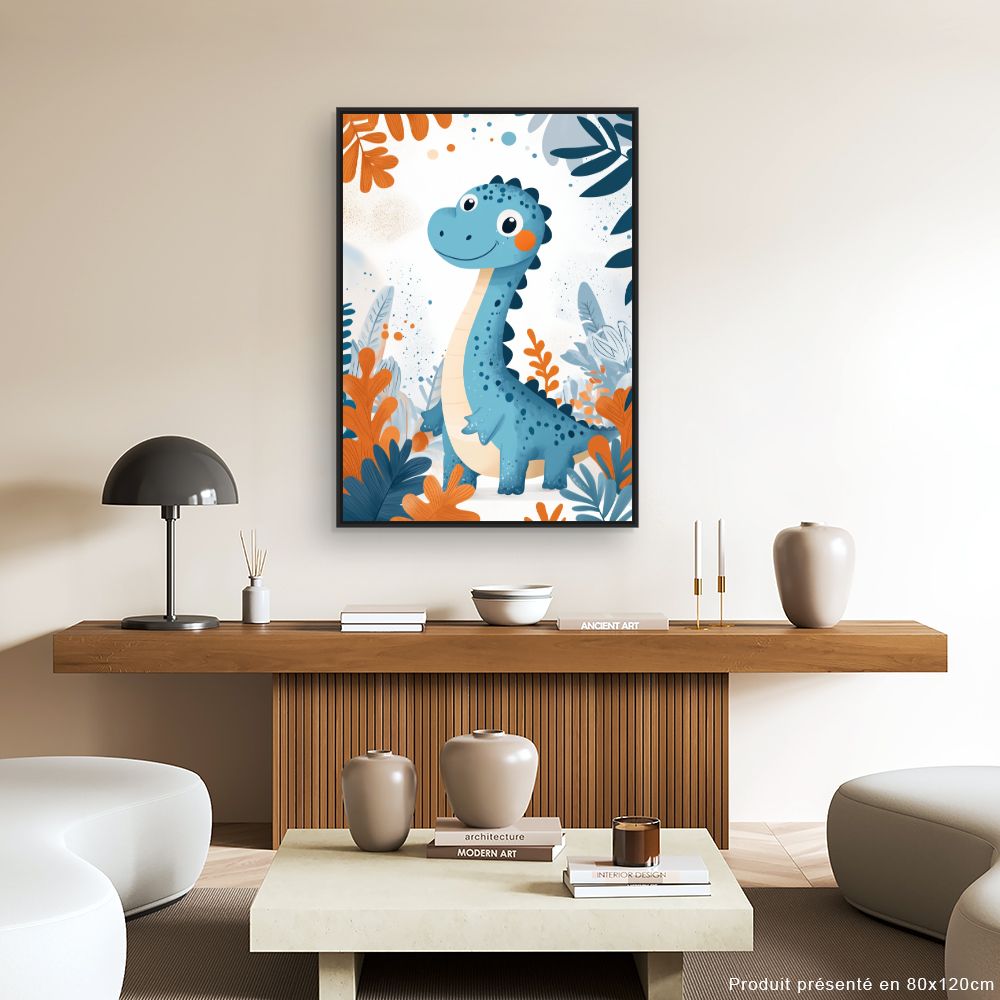 Tableau 'Dinosaure joyeux'