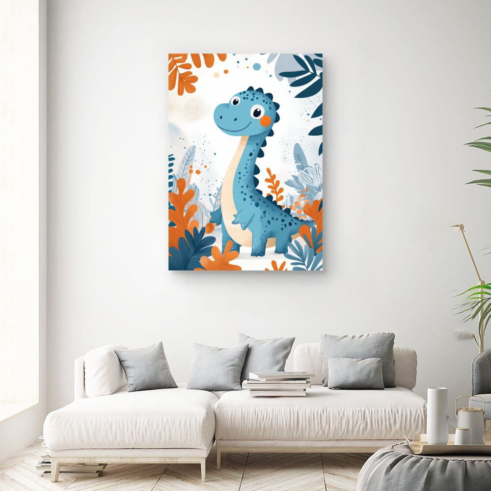 Tableau 'Dinosaure joyeux'