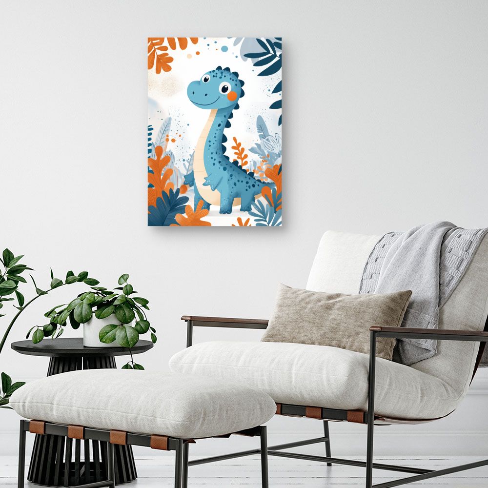 Tableau 'Dinosaure joyeux'
