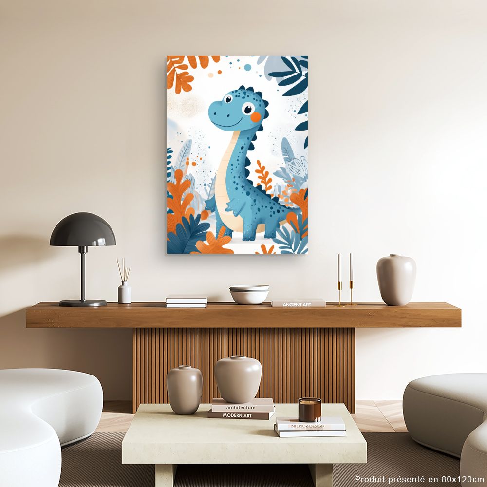 Tableau 'Dinosaure joyeux'