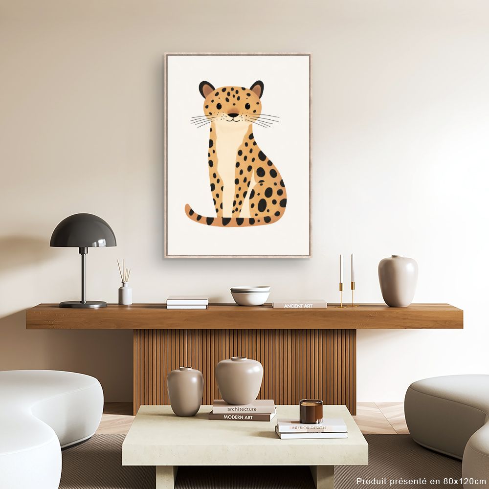Tableau 'Léopard adorable'