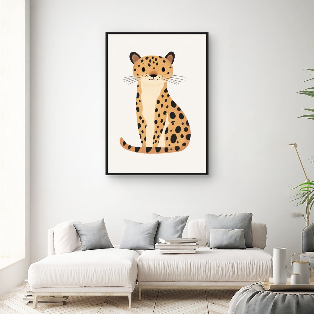 Tableau 'Léopard adorable'