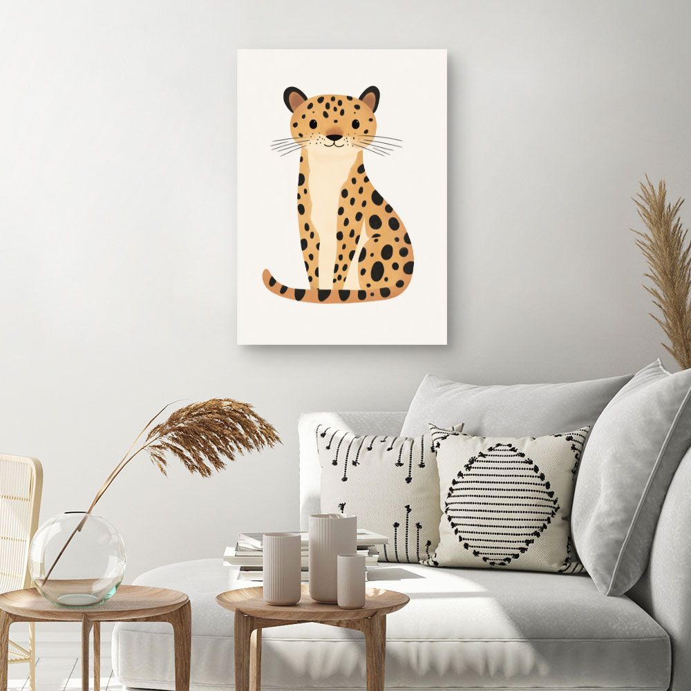 Tableau 'Léopard adorable'