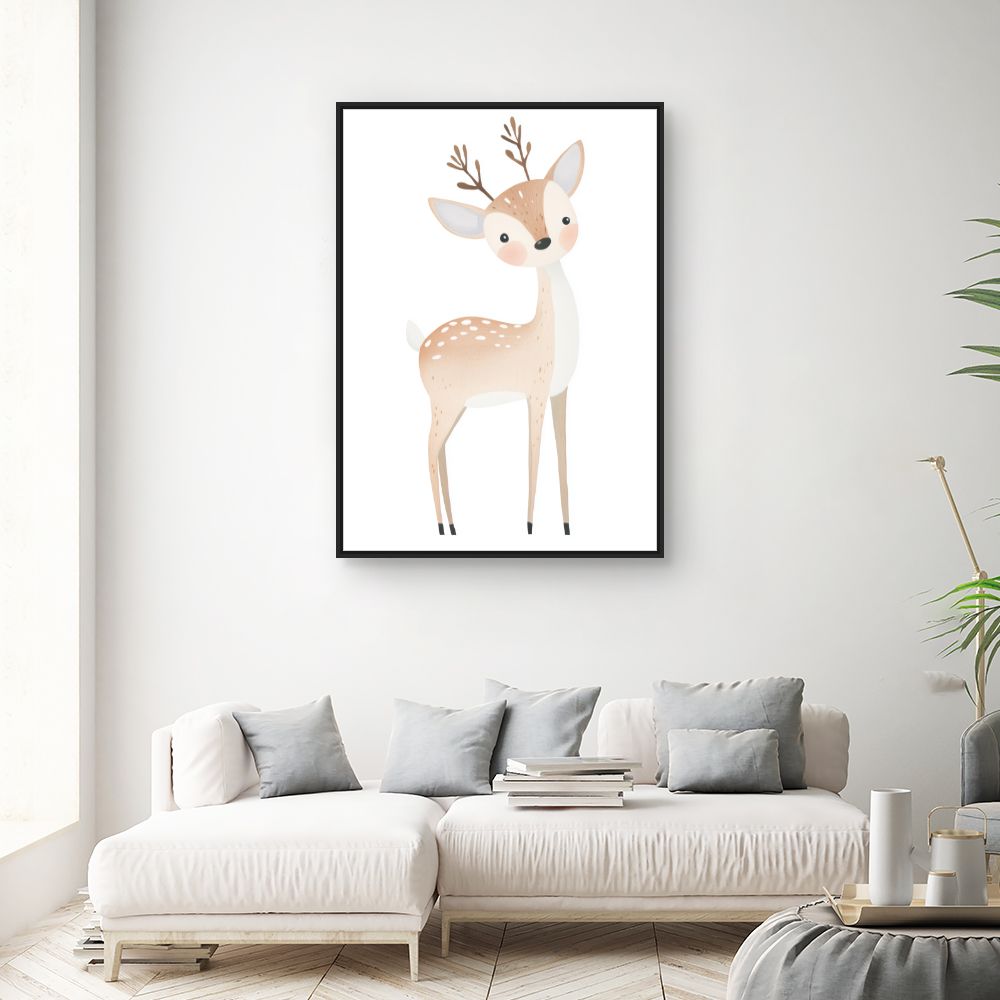 Tableau 'Cerf mignon'