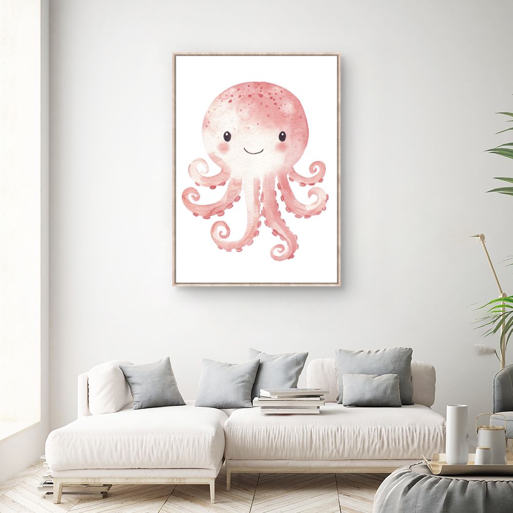 Tableau 'Pieuvre souriante'
