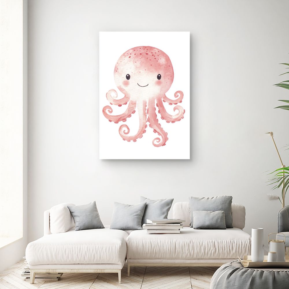 Tableau 'Pieuvre souriante'