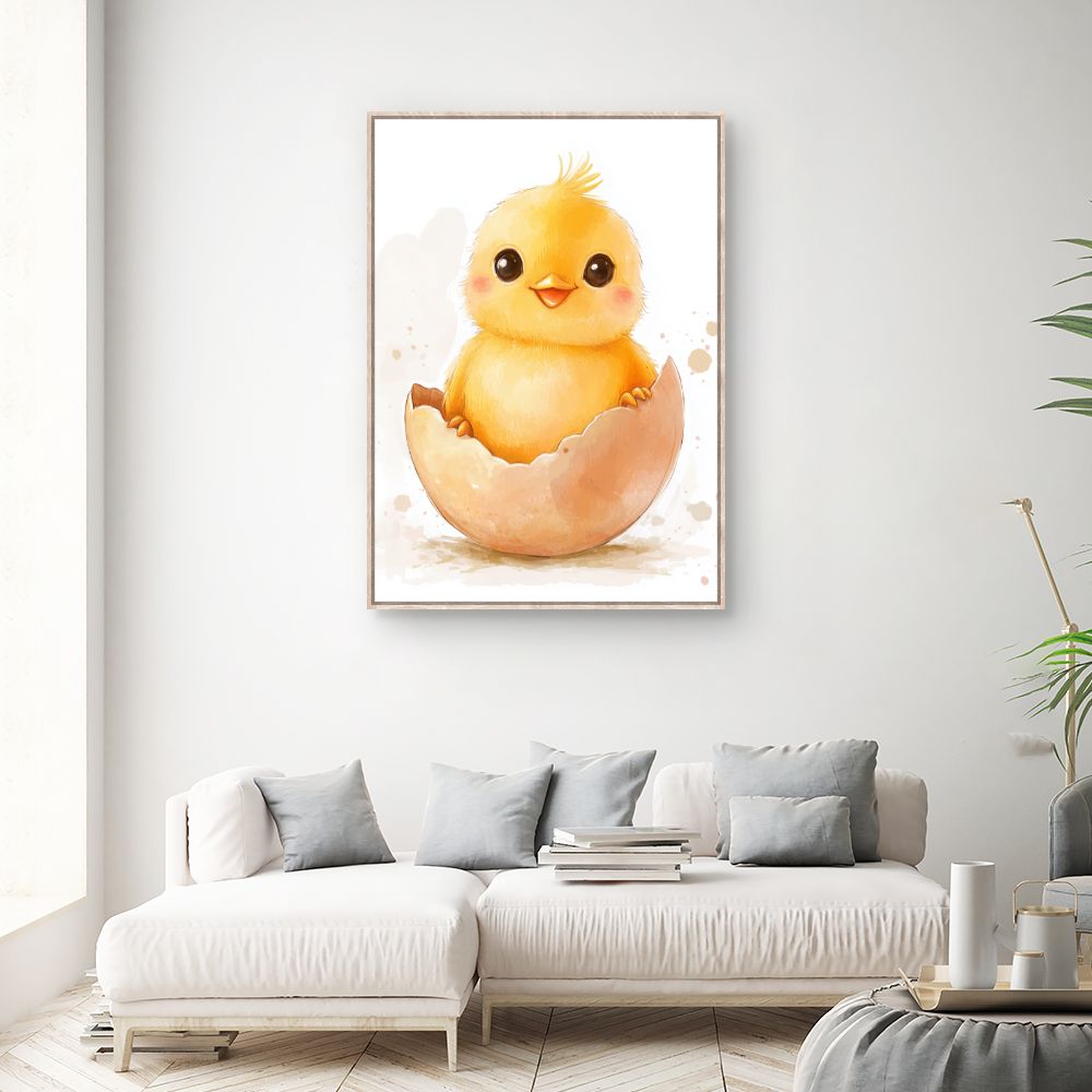 Tableau imprimé pour enfants 'Poussin adorable'