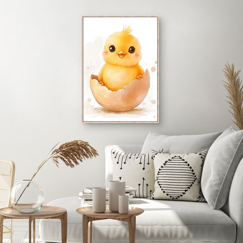 Tableau imprimé pour enfants 'Poussin adorable'