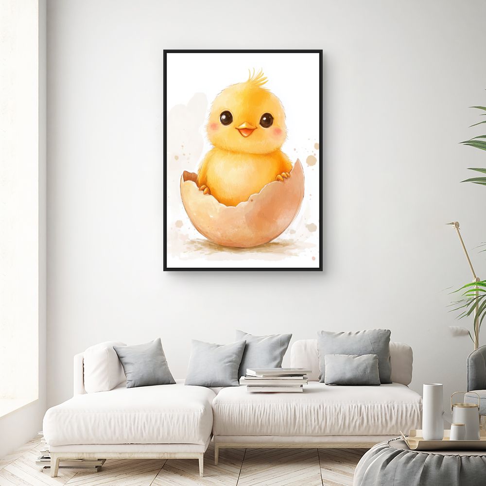 Tableau imprimé pour enfants 'Poussin adorable'