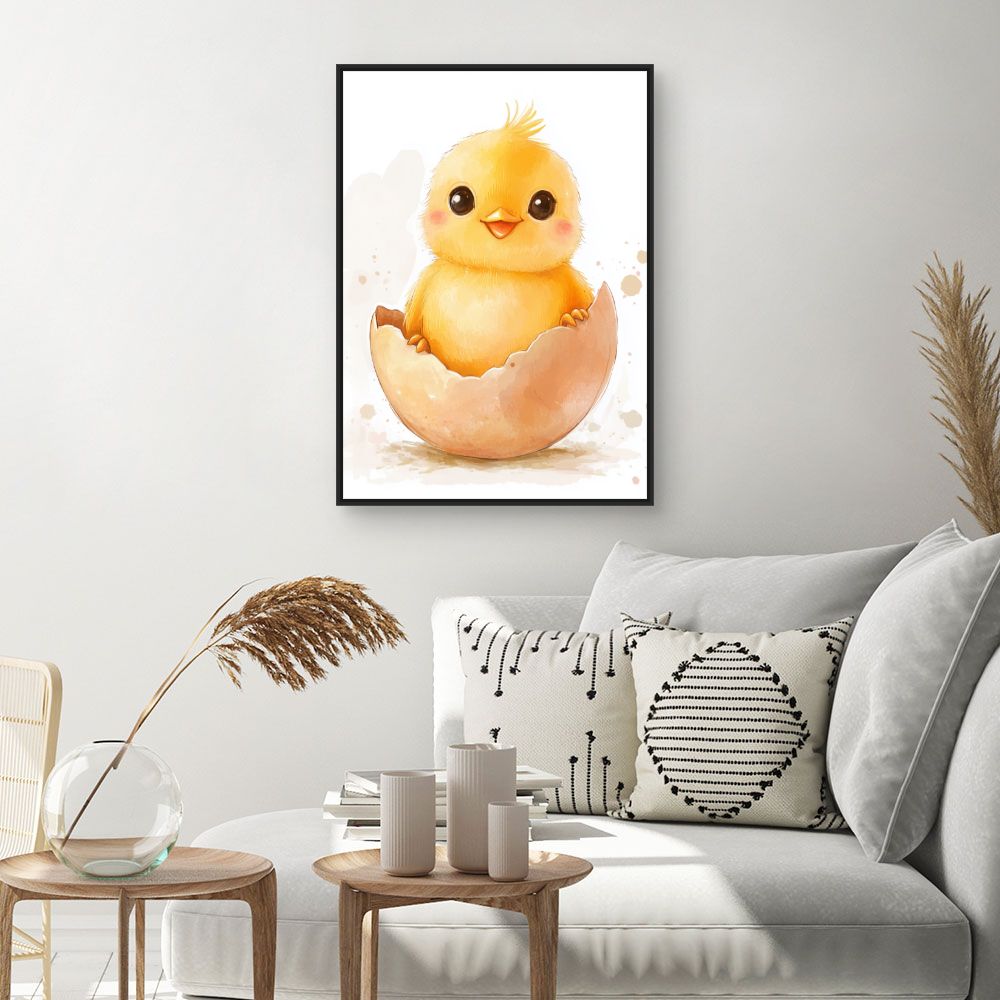 Tableau imprimé pour enfants 'Poussin adorable'