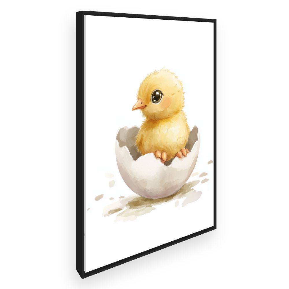 Tableau imprimé pour enfants 'Adorable poussin éclot'