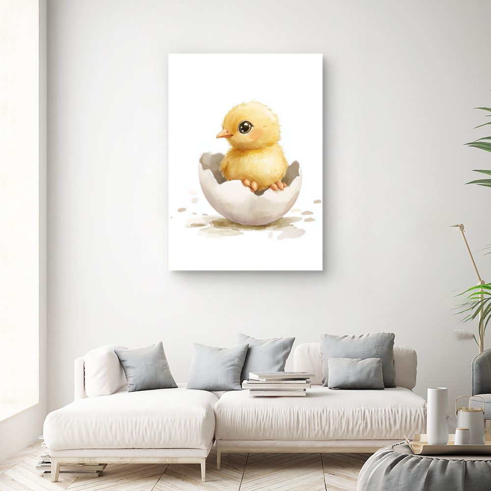 Tableau 'Adorable poussin éclot'