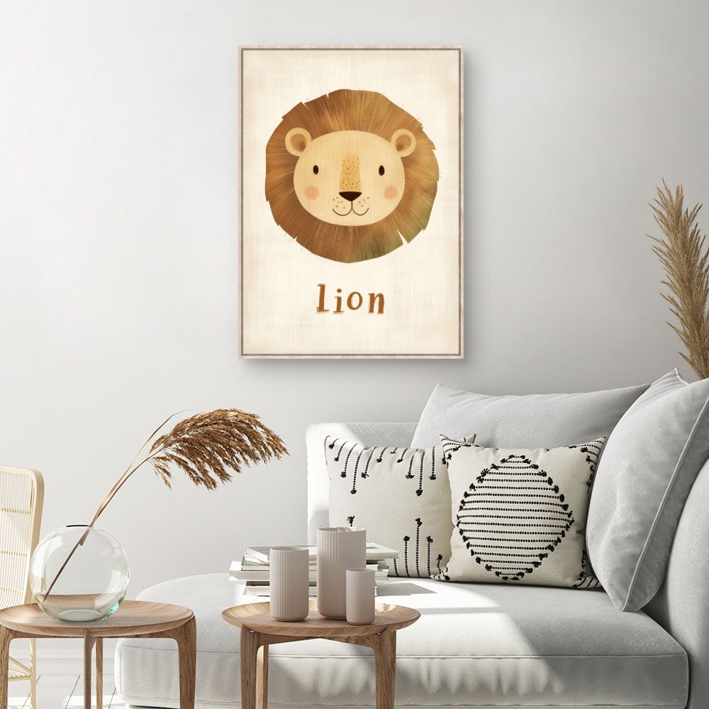 Tableau 'Lion mignon'
