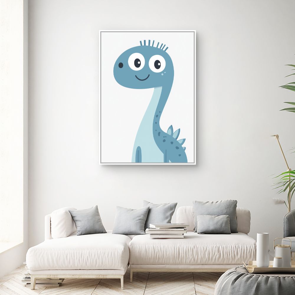 Tableau imprimé pour enfants 'Dino adorable'