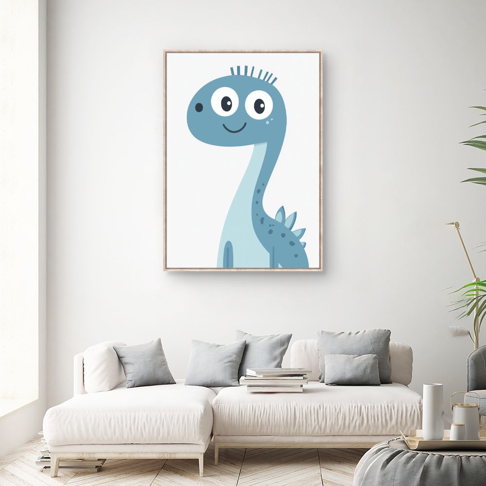 Tableau imprimé pour enfants 'Dino adorable'