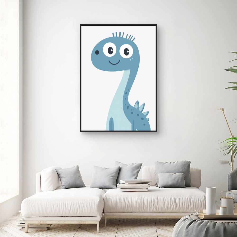 Tableau imprimé pour enfants 'Dino adorable'