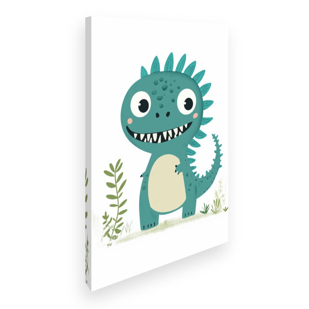 Tableau imprimé pour enfants 'Dino adorable'